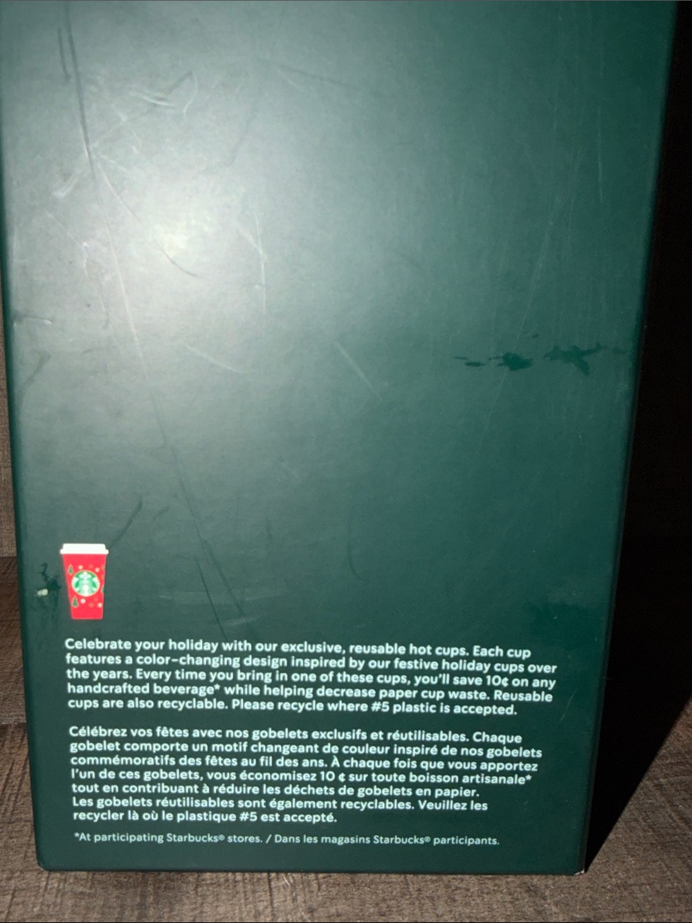 Starbucks 2022 25 year holiday cup cheer six piece color changing hot cups NIB - Picture 6 of 7